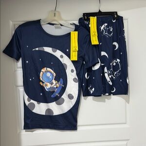 NWT Space Adventure Kids Pajamas - Blue